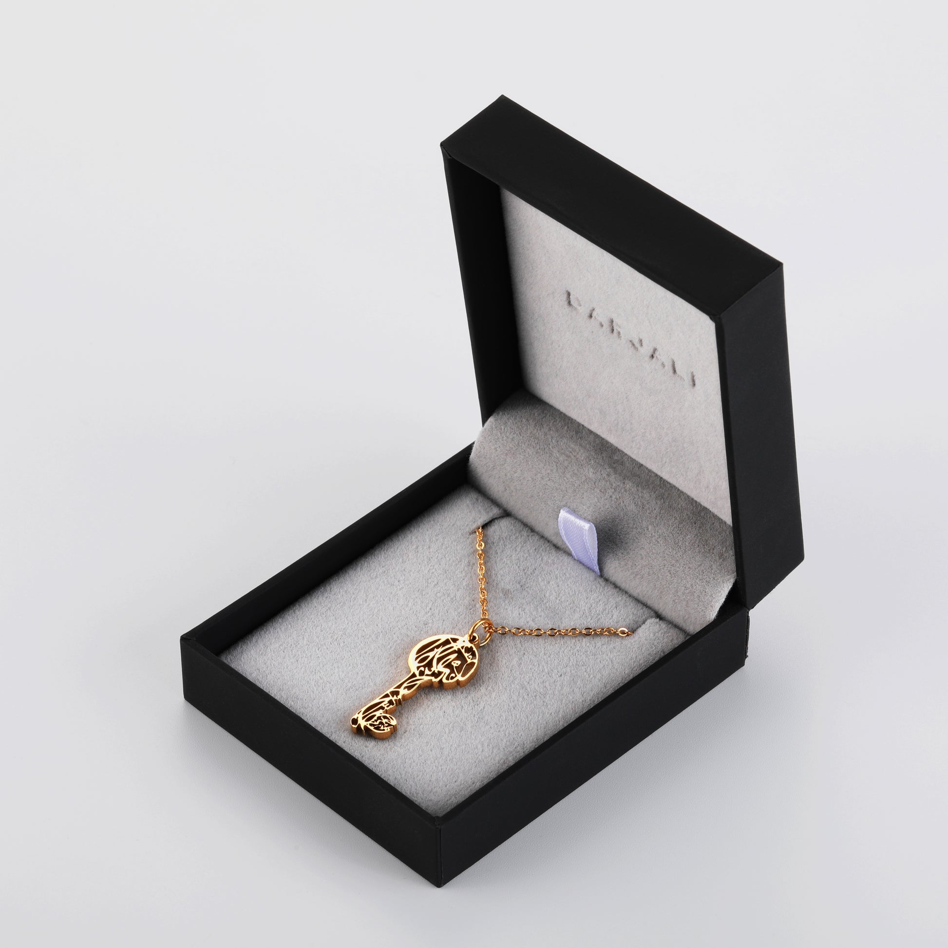 Darjali Jewelry There is no god but God Necklace 18K Gold Box
